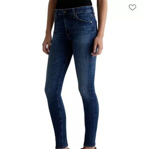 AG Woman’s Dark Blue Farrah Skinny Denim Jeans 28R
